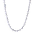 Tennis Chain Necklace with Zirconia Stones in Gold or White Gold – Hip Hop Style