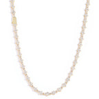 Tennis Chain Necklace with Zirconia Stones in Gold or White Gold – Hip Hop Style