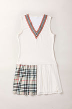 AGGIE BROWN PLAID DRESS