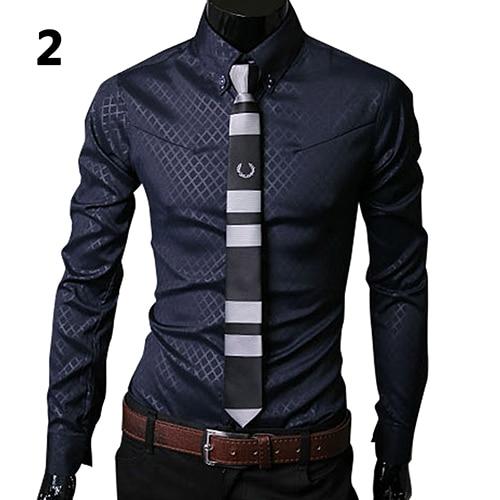Replacement New Argyle luxury men's top Formal Social Business Style Slim Soft Comfort Long Sleeve Casual Dress Tops Gift For Men Clothing