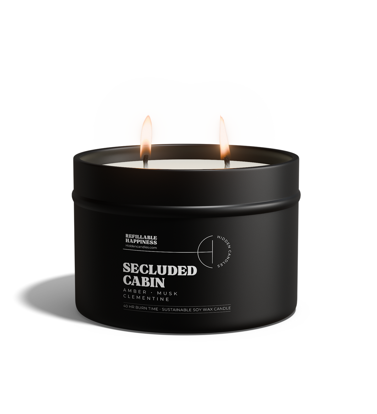 Secluded Cabin Candle 10.6 oz – Bergamot, Cedarwood & Smoked Amber