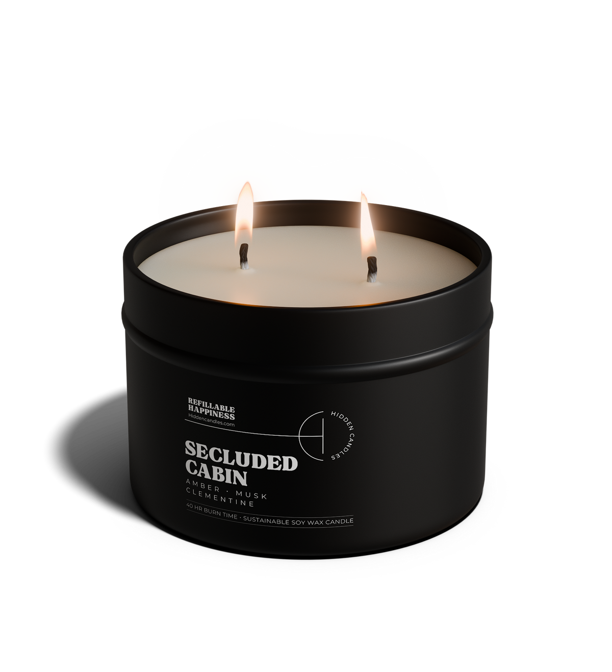 Secluded Cabin Candle 10.6 oz – Bergamot, Cedarwood & Smoked Amber