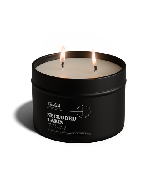Secluded Cabin Candle 10.6 oz – Bergamot, Cedarwood & Smoked Amber