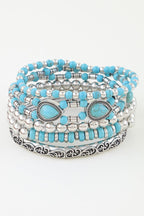 Antique Teardrop Beaded Bracelet