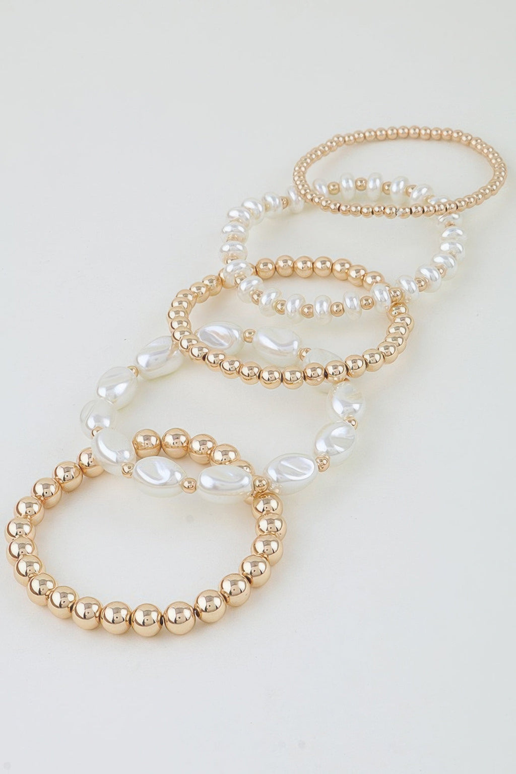 Multi Polished Stone Beaded Bracelet