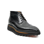 Zipper Brogue Martin Boots 2890 Black