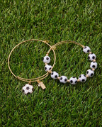 Soccer Oversized Beaded Bangle
