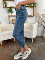 Judy Blue Size 3 and 5 Cuffed Hem Slim Jeans