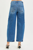 RISEN Jeans - Slouchy Cropped Barrel Jeans