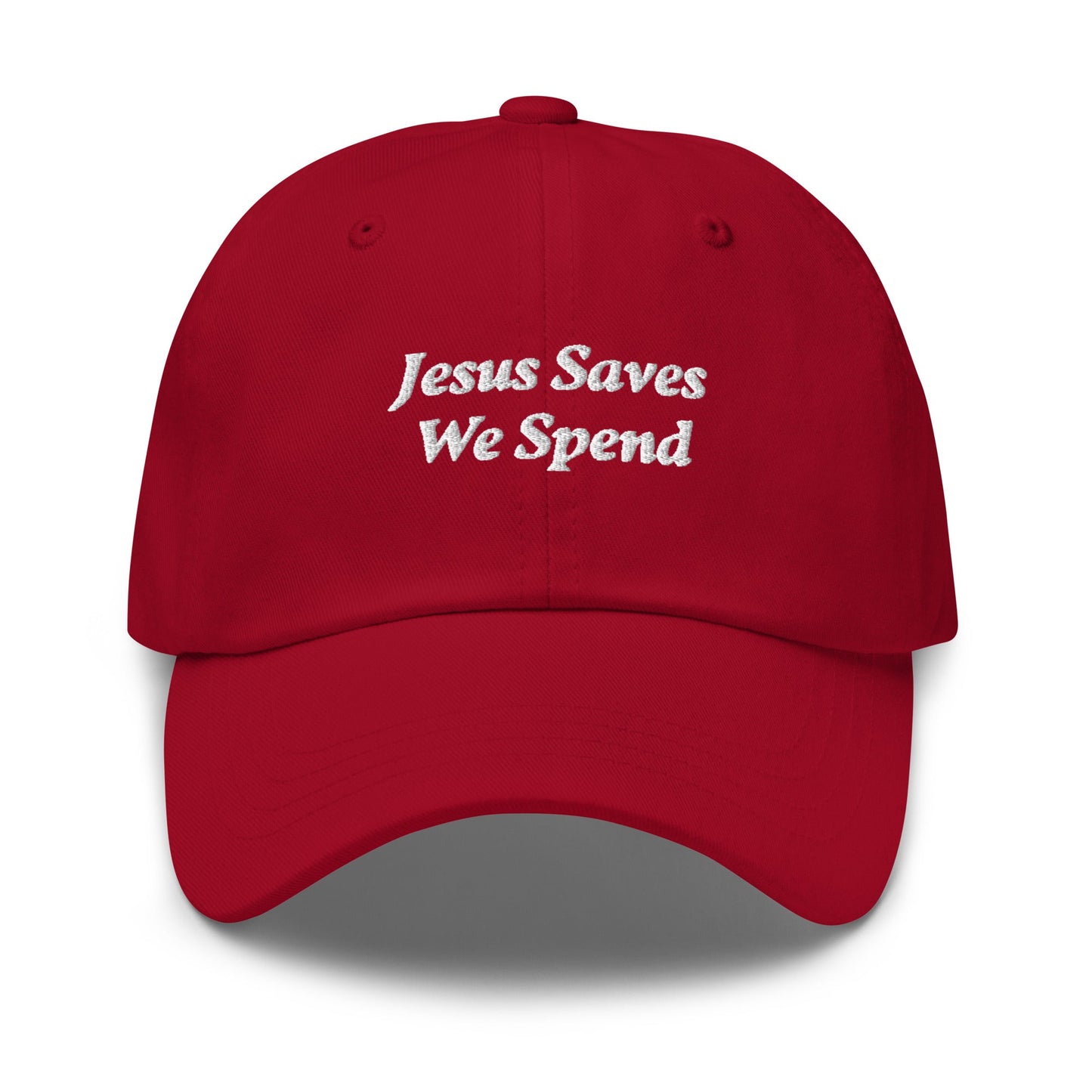 Jesus Saves We Spend Hat