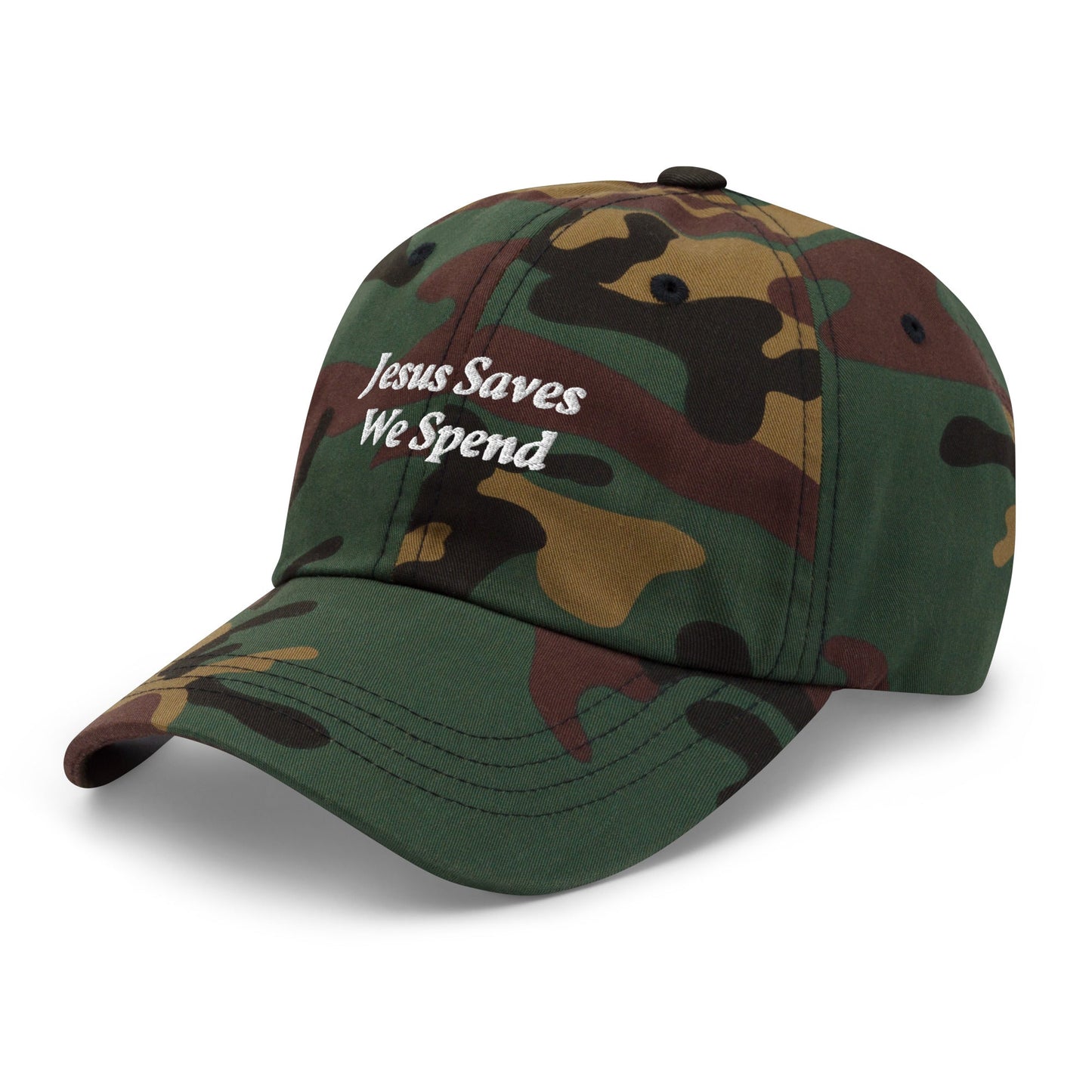 Jesus Saves We Spend Hat