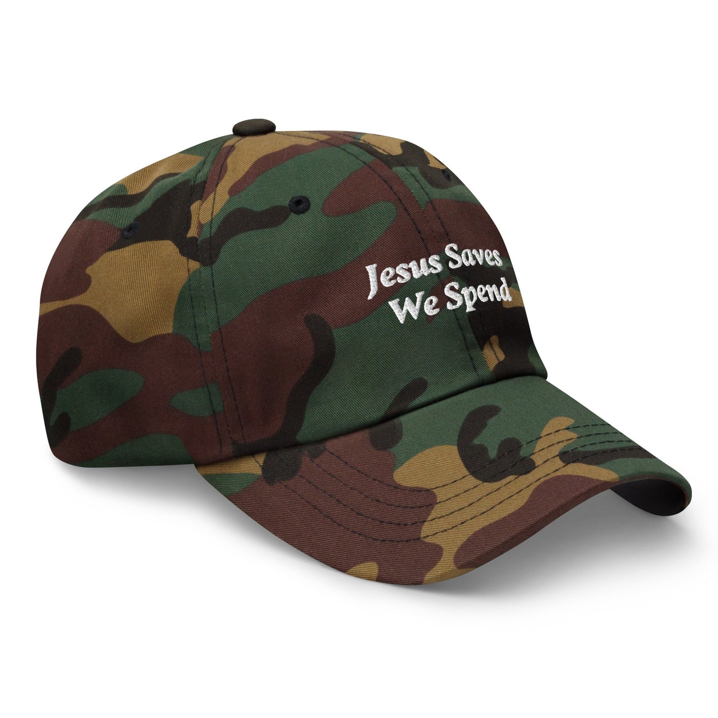 Jesus Saves We Spend Hat