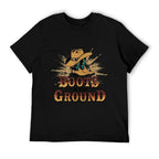 Boots On The Ground Western Cowboy Rodeo Country Eco-friendly Material T-Shirt