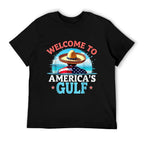 Gulf America Welcom To America's Gulf Slim-fit Cut T-Shirt