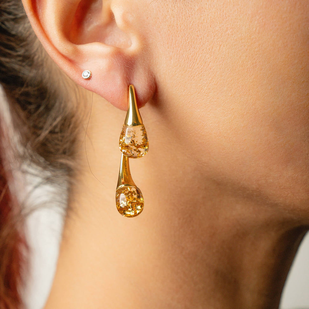 Interchangeable Double Drop Earrings