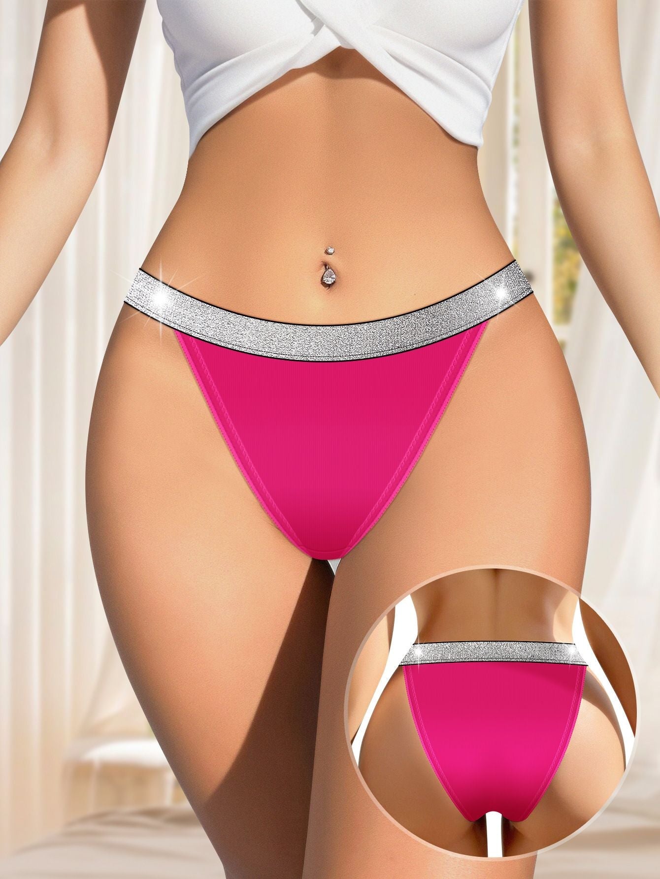 4 Pack Women’s Sexy Lace G-String Panty Set