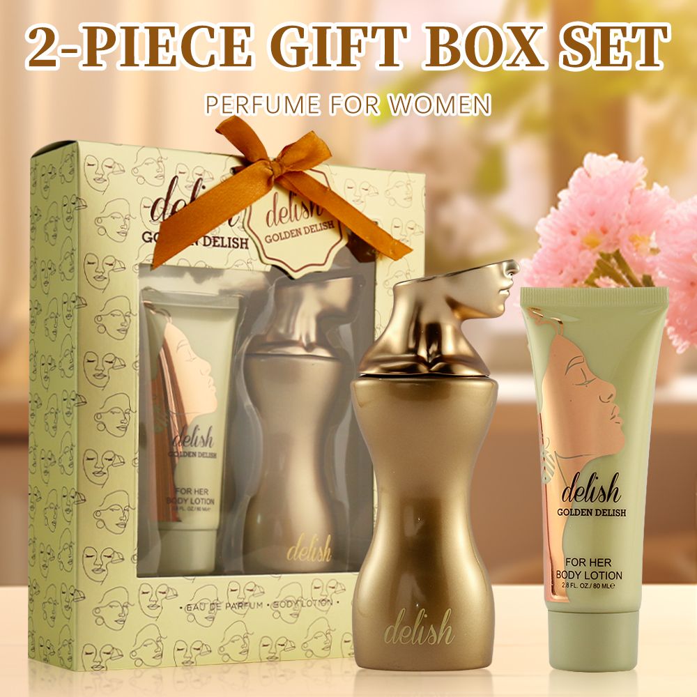 2-Piece Set, Women's Eau De Parfuma Spray And Body Lotion Gift Box, Long Lasting Fragrance, A Floral Fruity Gourmand Fragrance, Perfect For Holiday Gifts, Dating, Daily Life, Parties