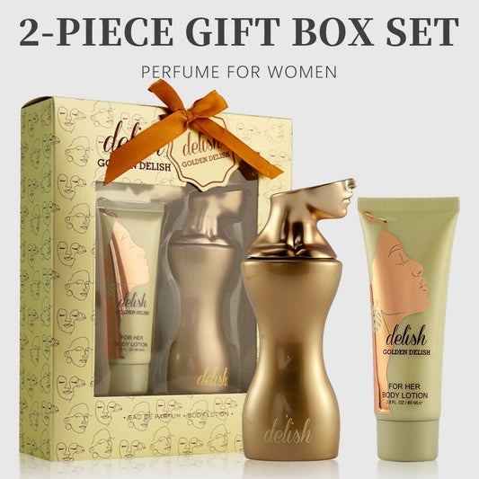 2-Piece Set, Women's Eau De Parfuma Spray And Body Lotion Gift Box, Long Lasting Fragrance, A Floral Fruity Gourmand Fragrance, Perfect For Holiday Gifts, Dating, Daily Life, Parties