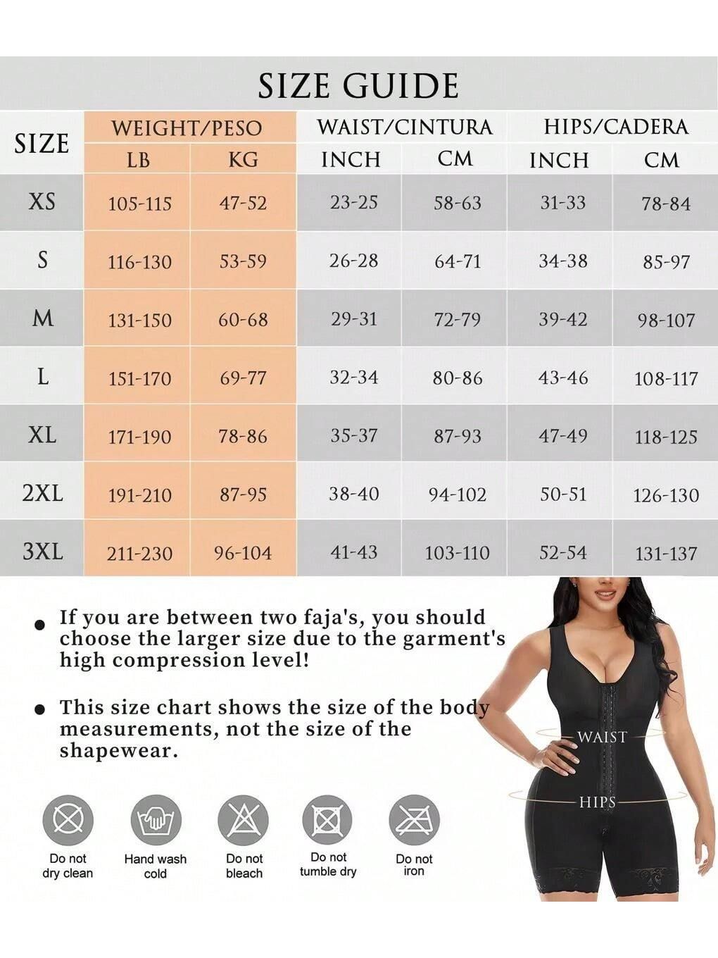 Fasjrixa Fajas Colombianas Full Body Shaper with Zipper