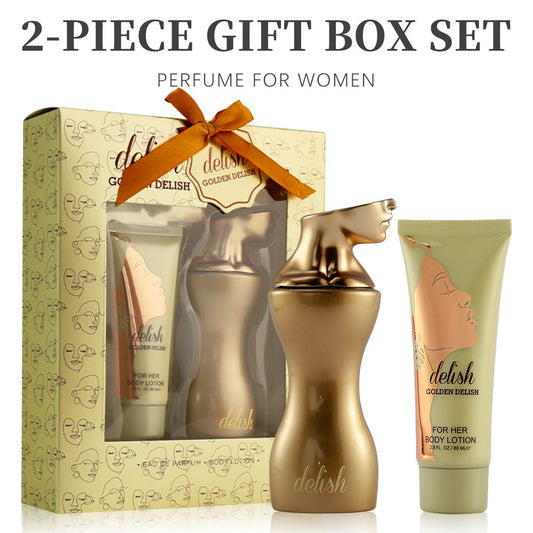 2-Piece Set, Women's Eau De Parfuma Spray And Body Lotion Gift Box, Long Lasting Fragrance, A Floral Fruity Gourmand Fragrance, Perfect For Holiday Gifts, Dating, Daily Life, Parties