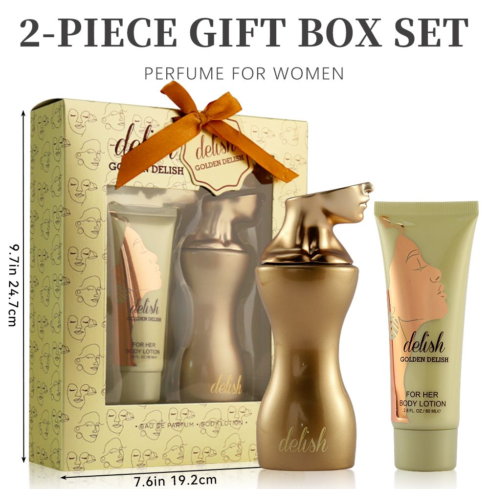 2-Piece Set, Women's Eau De Parfuma Spray And Body Lotion Gift Box, Long Lasting Fragrance, A Floral Fruity Gourmand Fragrance, Perfect For Holiday Gifts, Dating, Daily Life, Parties