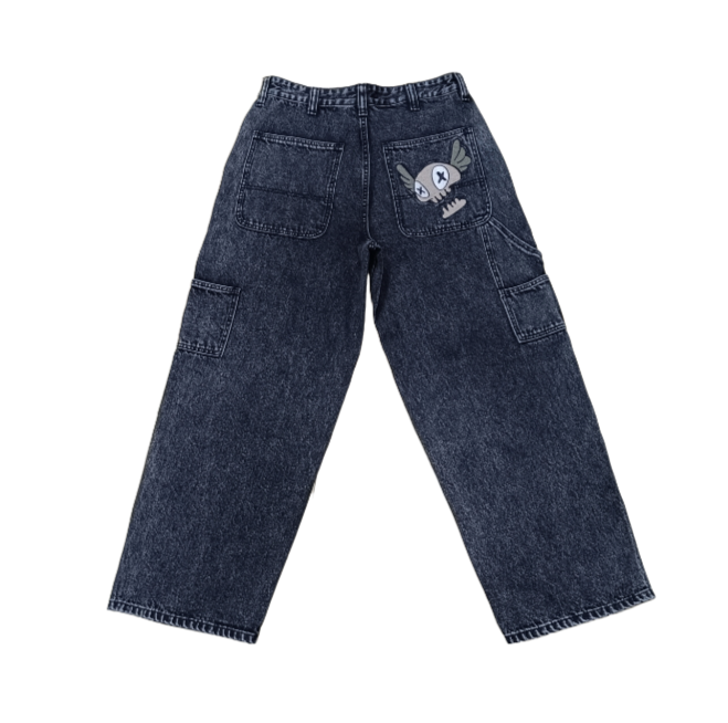 Mynd Eyes Baggy Denim Double Knee Pants