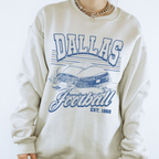 Retro Dallas Football Crewneck Sweatshirt