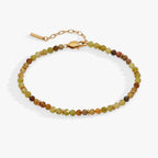 Green Ombre Semi-Precious Beaded Anklet