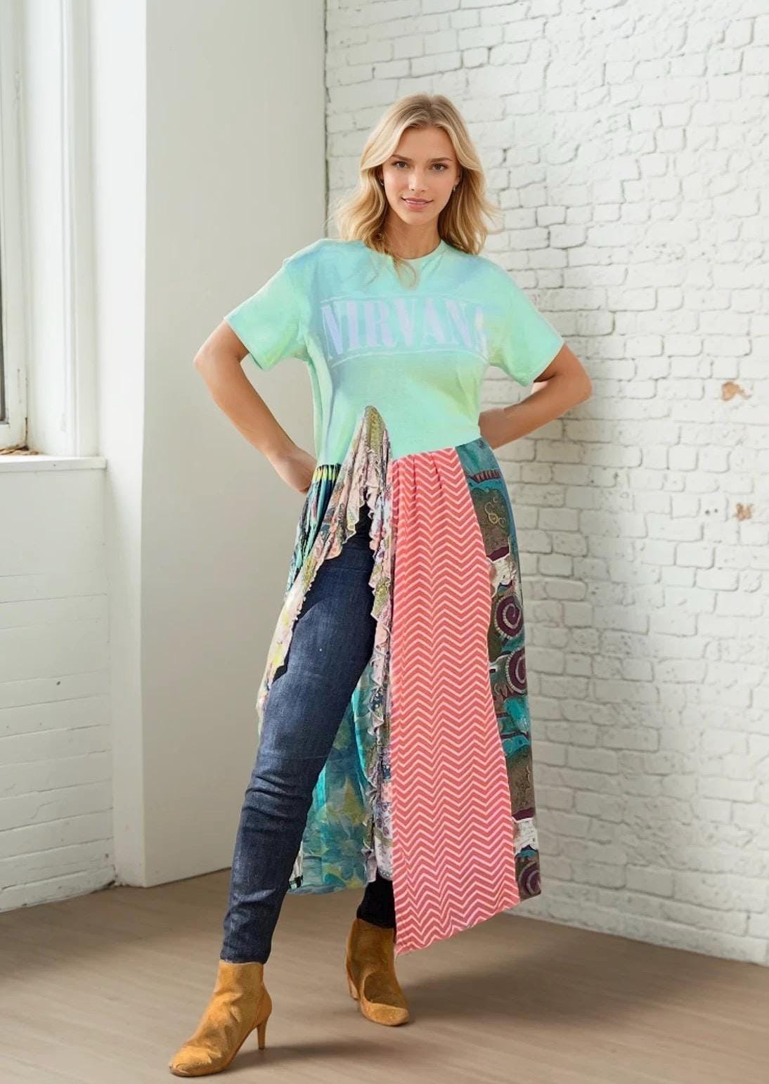 Rock and Reclaim Tunic Dress Nirvana