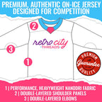 Charlestown Chiefs Slap Shot Hockey Jersey Sweater (White)