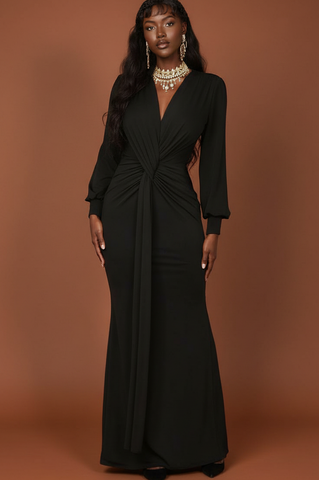 Beautiful Black Long Dress