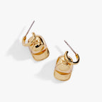 Baseball Cap Huggie Drop Earrings