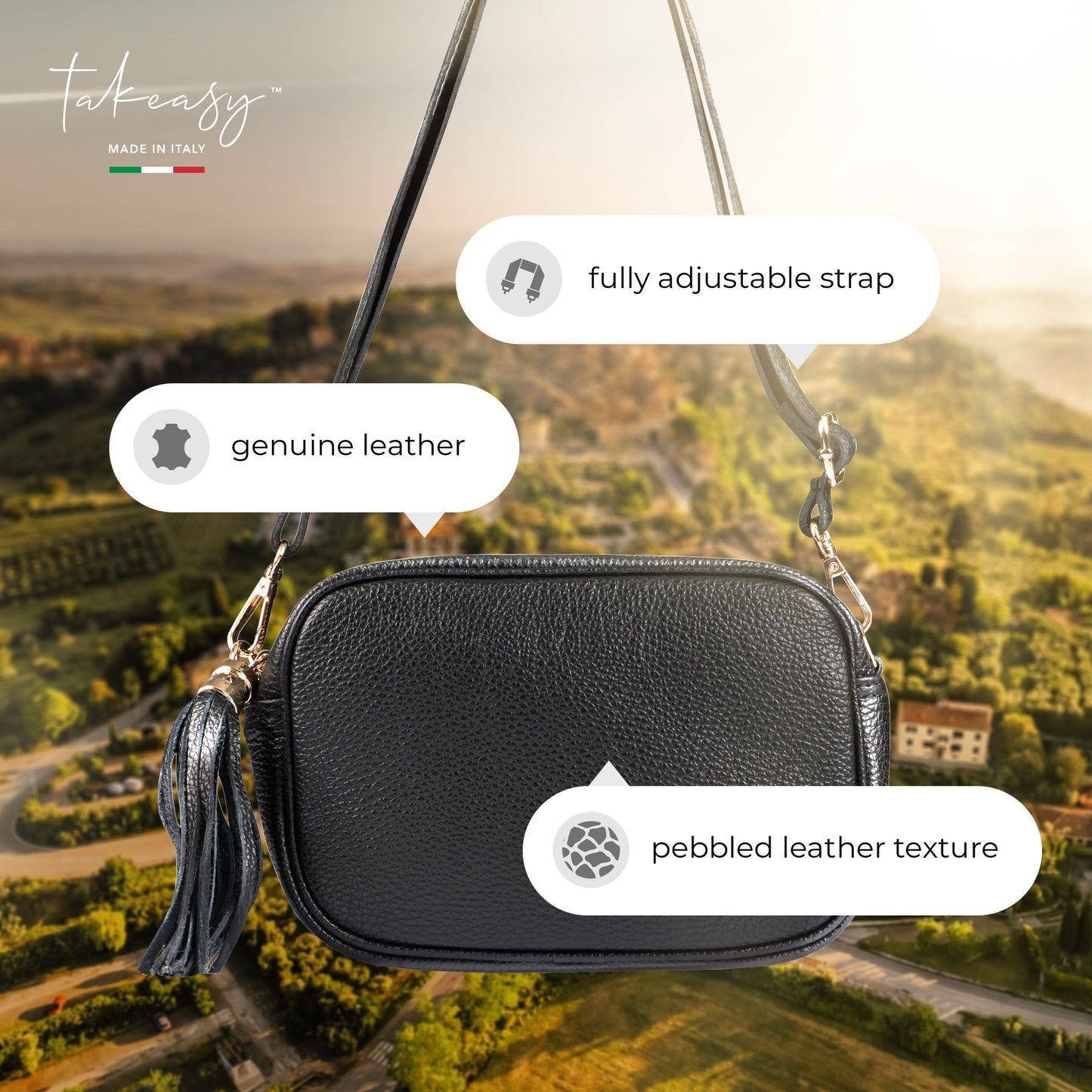Calf Leather Crossbody Bag