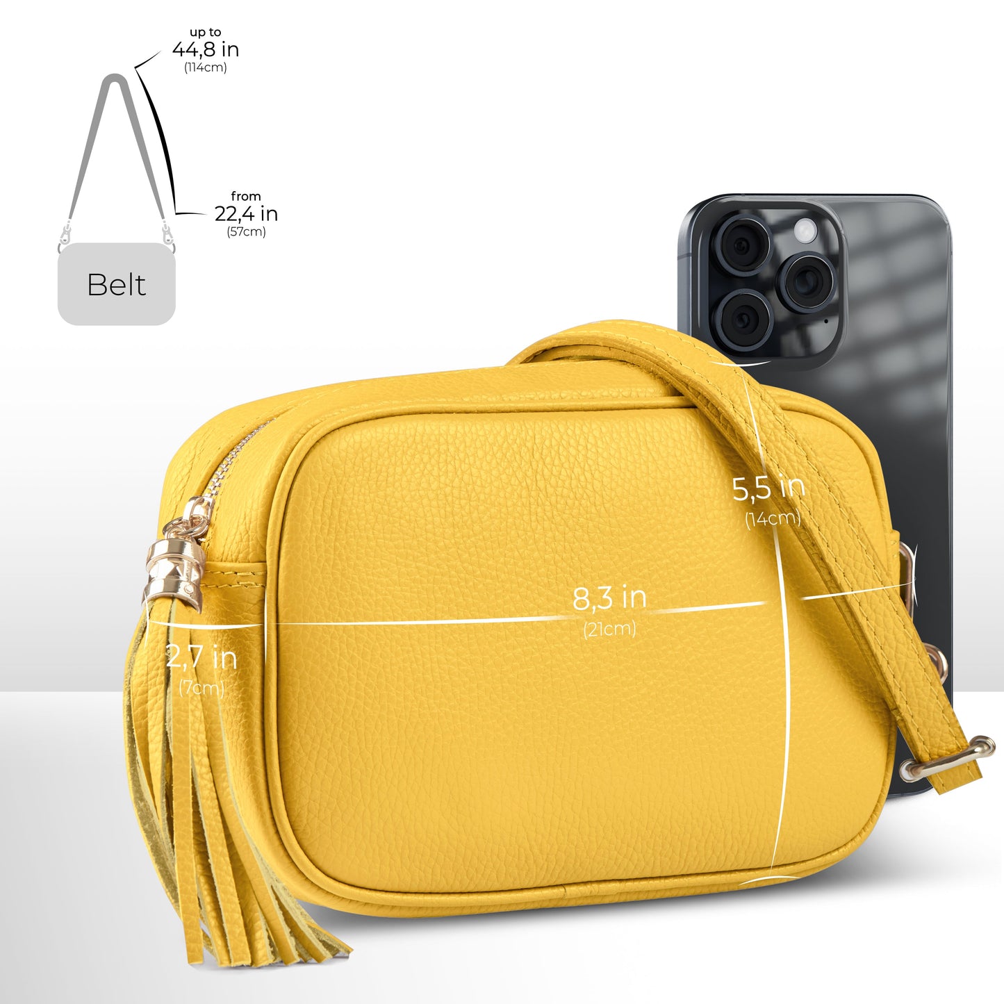 Calf Leather Crossbody Bag