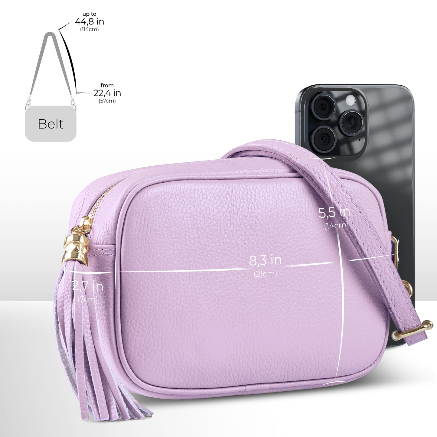 Calf Leather Crossbody Bag