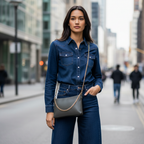 Calf Leather Crossbody Bag