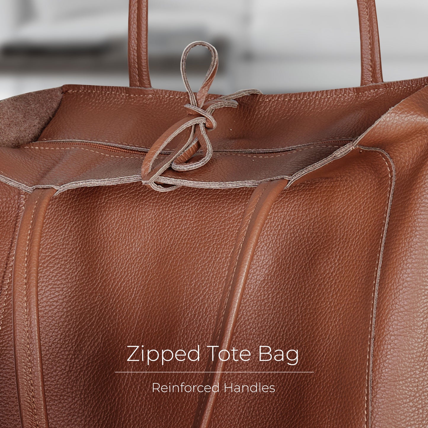 Calf Leather Tote Bag