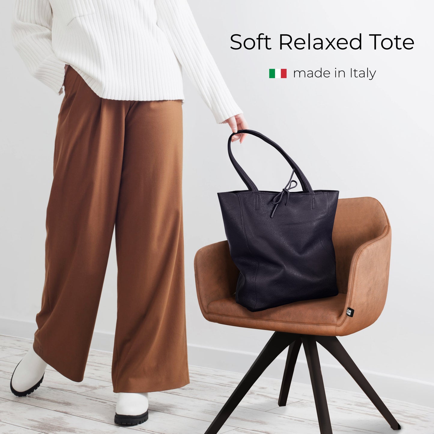 Calf Leather Tote Bag