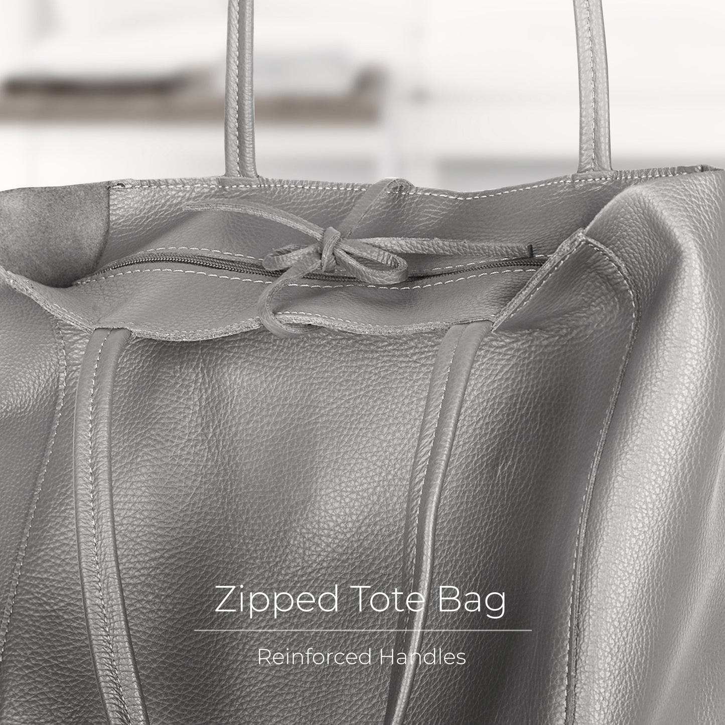 Calf Leather Tote Bag
