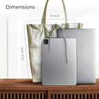 Metallic Calf Leather Tote Bag