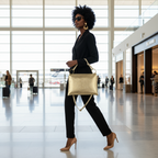 Metallic Calf Leather Shoulder Bag