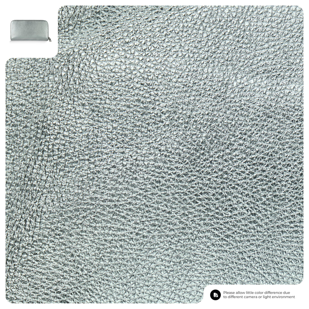 Metallic Calf Leather Wallet