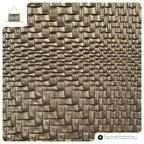 Grid Metallic Suede Leather Crossbody Bag