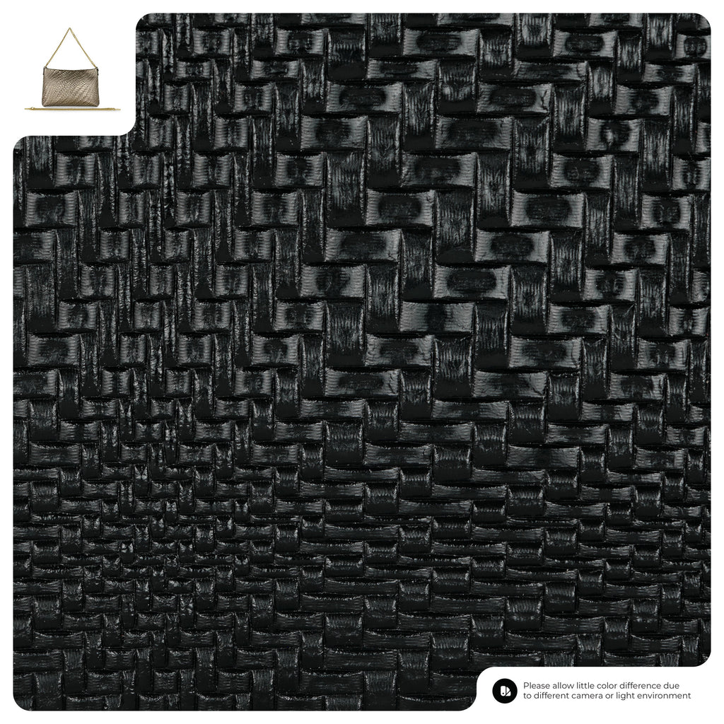 Grid Metallic Suede Leather Crossbody Bag