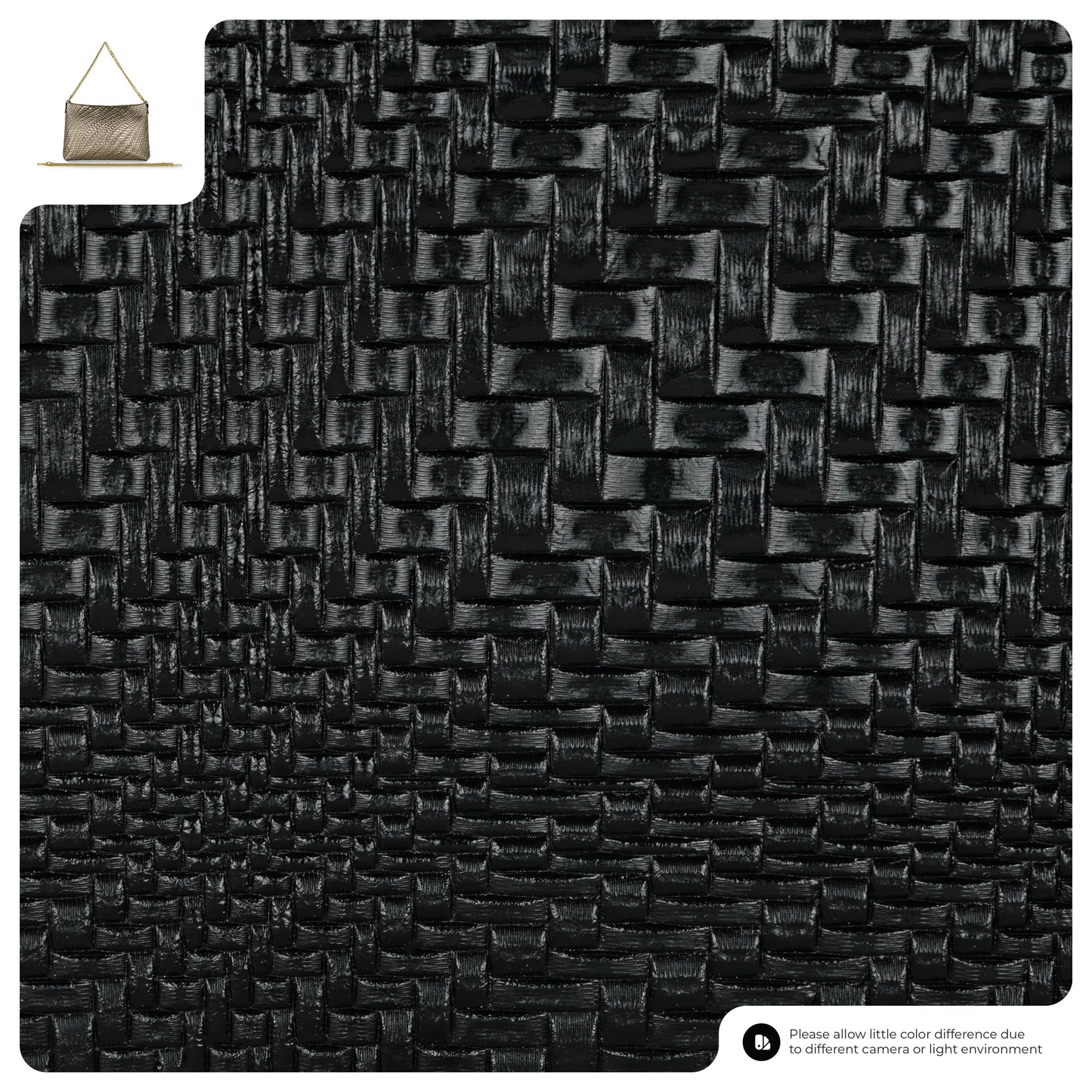 Grid Metallic Suede Leather Crossbody Bag