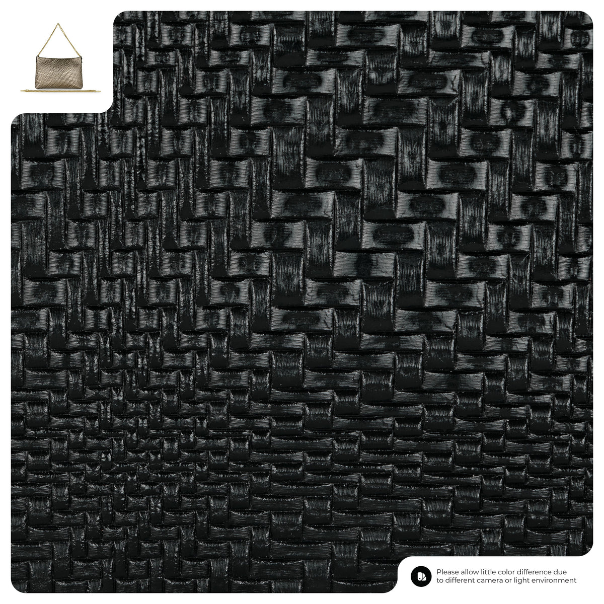 Grid Metallic Suede Leather Crossbody Bag