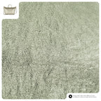 Metallic Suede Leather Top-Handle Bag
