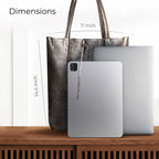 Metallic Suede Leather Tote Bag