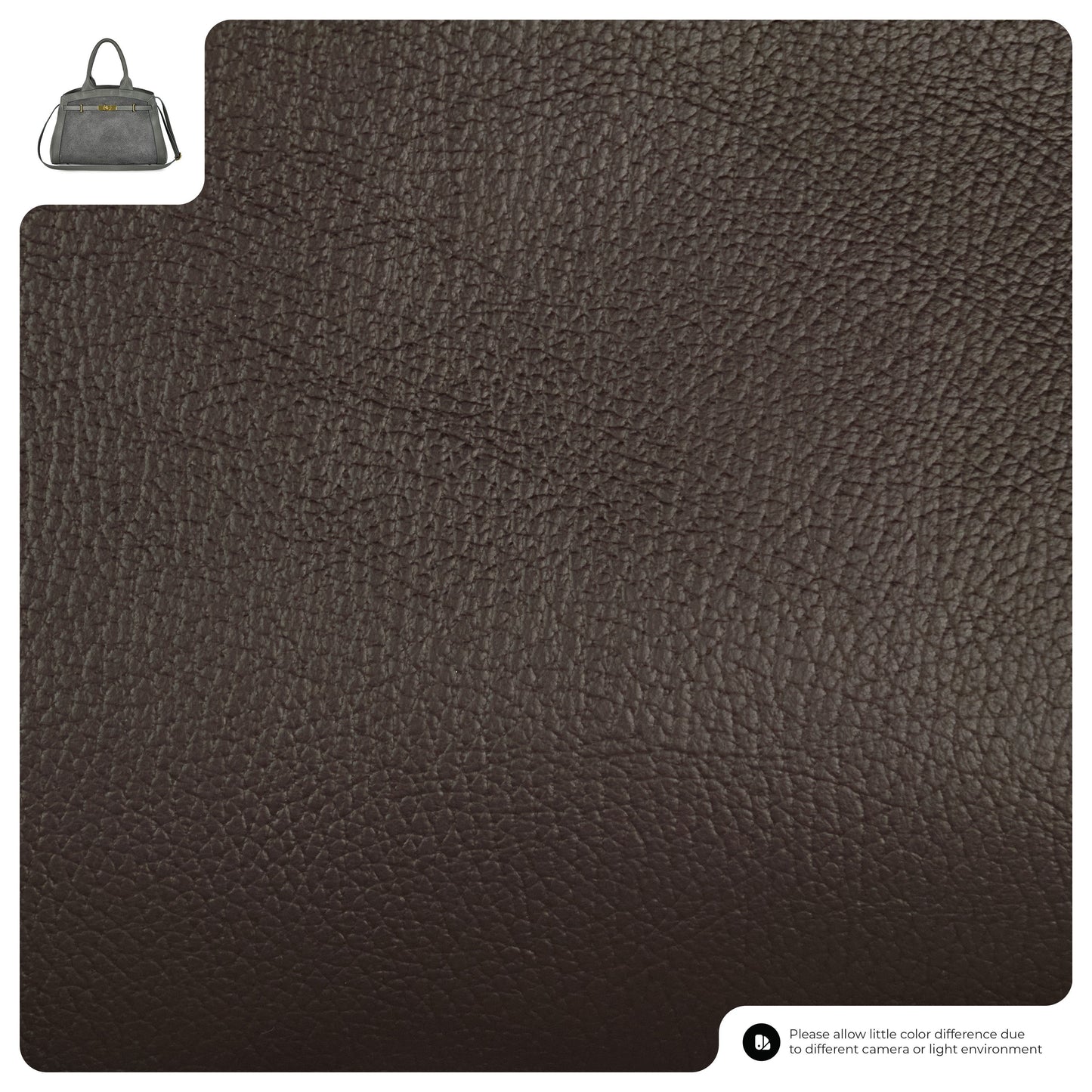 Calf & Suede Leather Top-Handle Bag