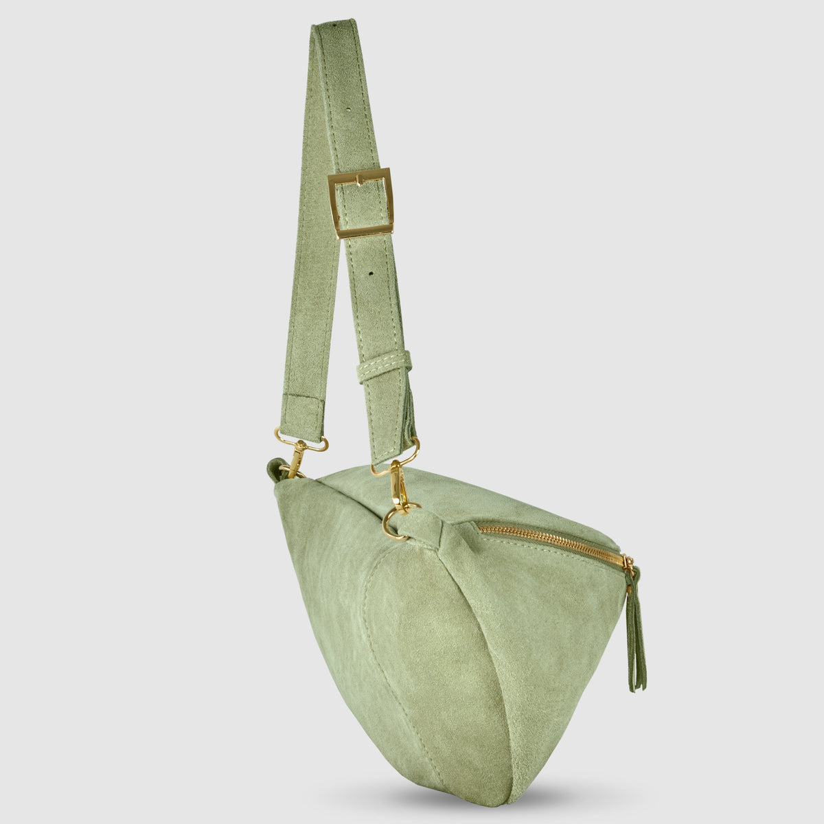 Suede Leather Crossbody Bag